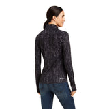 Ariat Women's Lowell 2.0 1/4 Zip Base layer Black Bit Print #10041207