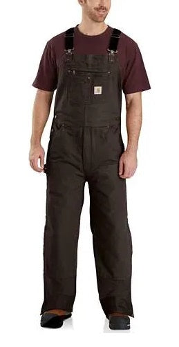 carhartt men's quilt lined bib overalls