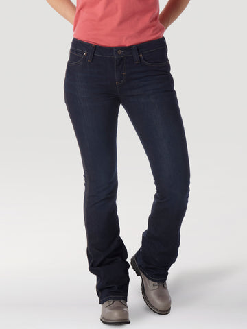 Wrangler Ladies Riggs Workwear 5 Pocket Boot Cut Jean #WF05DR