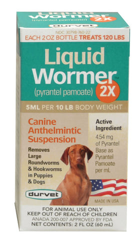 Durvet Liquid Wormer 2X-2OZ #08642706