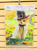 Evergreen Pilgram Cat Garden Flag #14S10494