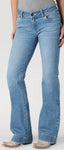 Wrangler Ladies Mae Mid Rise Retro Green Trouser Jean #2328358