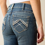 Ariat Women's R.E.A.L. Mid Rise Stretch Whipstitch Boot Cut Jean #10016202