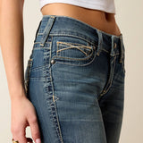 Ariat Women's R.E.A.L. Mid Rise Stretch Whipstitch Boot Cut Jean #10016202