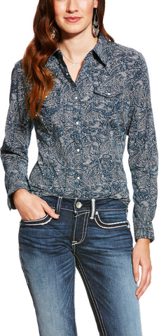 Ariat Ladies Paisley Snap Rodeo Shirt #10021060