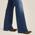 Ariat Ladies Trouser Mid Rise Stretch Kelsea Wide Leg Jean #10027695