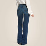 Ariat Ladies Trouser Mid Rise Stretch Kelsea Wide Leg Jean #10027695