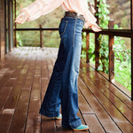 Ariat Women's Trouser Mid Rise Stretch Lucy Wide Leg Jean #10028925