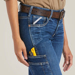 Ariat Ladies Rebar Work Flex Perfect Rise Riveter Boot Cut Jean #10039142