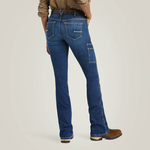 Ariat Ladies Rebar Work Flex Perfect Rise Riveter Boot Cut Jean #10039142