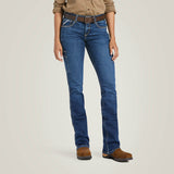Ariat Ladies Rebar Work Flex Perfect Rise Riveter Boot Cut Jean #10039142
