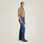 Ariat Ladies Rebar Work Flex Perfect Rise Riveter Boot Cut Jean #10039142