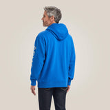 Ariat Men's Logo Hoodie Cobalt Blue #10040818