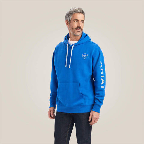Ariat Men's Logo Hoodie Cobalt Blue #10040818