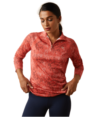 Ariat Ladies Sunstopper 2.0 Shirt 1/4 Zip Top #10043596