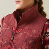 Ariat Ladies Crius Insulated Vest Burnt Rose Print  #10046683