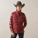 Ariat Ladies Crius Insulated Vest Burnt Rose Print  #10046683