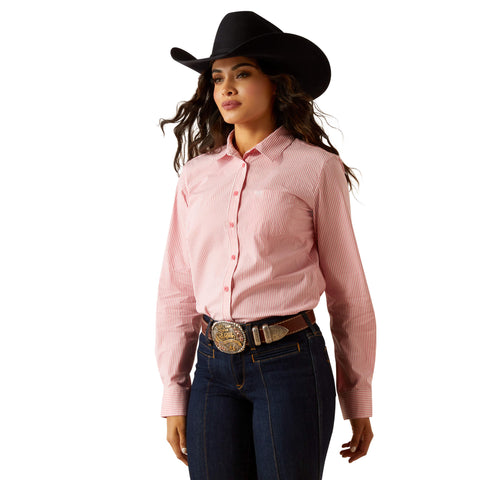 Ariat Ladies Kirby Camellia Rose Stripe Shirt  #10048884
