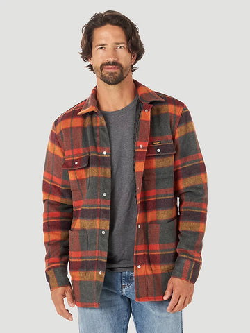 Wrangler Quilted Flannel Shirt Jacket #2318474