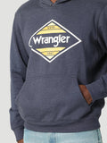 Wrangler Men's Navy Heather Western Hoodie #2318527