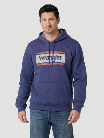 Wrangler Men's Navy Heather Western Hoodie #2319202