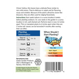 Chives, Organic Seeds, 400mg #1335