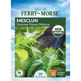 Mesclun, Gourmet Greens Mixture Organic Seeds, 1.8g #1401