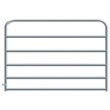 Gate 6-Bar Round Corner Galvanized Gate