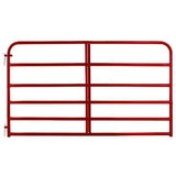 Gate 6-Bar Round Corner Red Gate