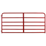 Gate 6-Bar Round Corner Red Gate