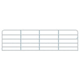 Gate 6-Bar Round Corner Galvanized Gate