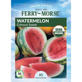 Watermelon, Crimson Sweet Organic Seeds, 1.9g #1510