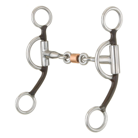 Tough1 Antique Brown 3-Piece Snaffle Bit #25933