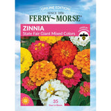 Zinnia, State Fair Giant Mixed Colors Seeds, 900mg #2766