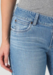 Wrangler Ladies Mae Mid Rise Retro Green Trouser Jean #2328358