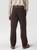 Wrangler Men's Relaxed Fit Riggs Workwear Ripstop Ranger Cargo Work Pants #3W060 Dark Brown