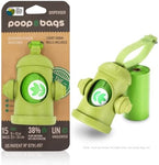 THE ORIGINAL POOP BAGS DISPENSER WITH WASTE BAGS 15CT #032022
