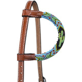 Royal King Beaded Cactus Headstall & Breast Collar Set #45-7051
