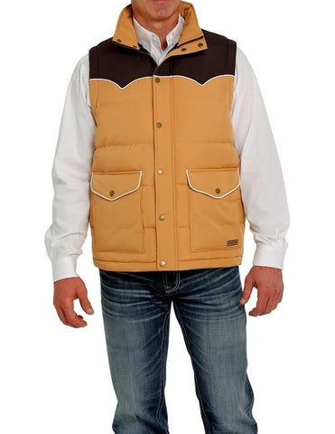 Cinch Men's Quilted Blanket Stripe Lined Vest #MWV1578001