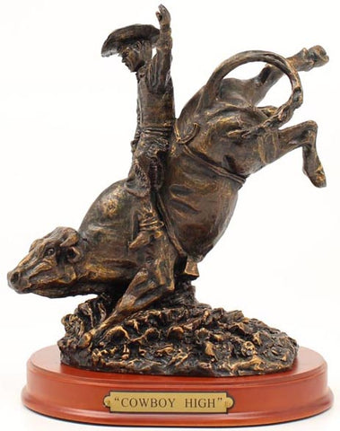 Western Moments "Bullriding Statue" 8x8x6 Bronze #59112