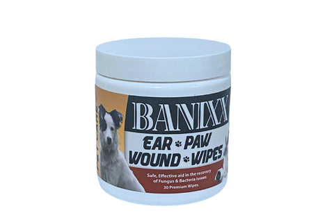 BANIXX PET CARE EAR PAW & WOUND WIPES 30 Ct #075043
