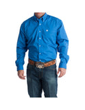 Cinch Men's Solid Classic Fit Solid Button Down Blue #MTW1003799