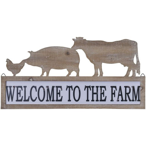 Wooden Farm Welcome Sign #87-1622