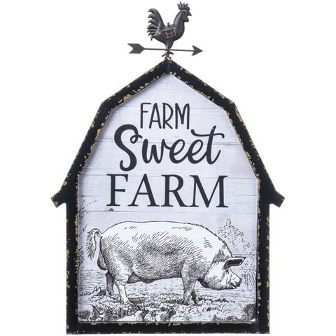 Farm Sweet Farm Pig Sign #87-1631