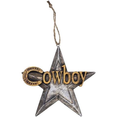 Ornament Cowboy Star #91-1099