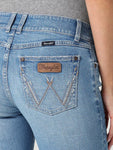 Wrangler Ladies Mae Mid Rise Retro Green Trouser Jean #2328358