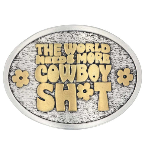 Montana Silversmiths World Needs More Cowboy Attitude Belt Buckle A924CST