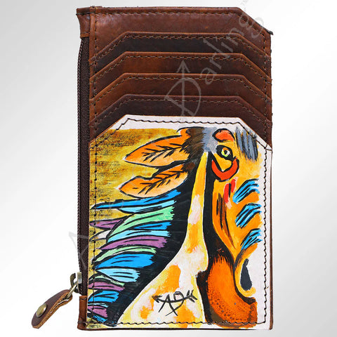 American Darling Painted Horse Credit Card Wallet #ADCCM101P7