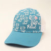 Ariat Blue Cactus Snap Back Hat #A300007733
