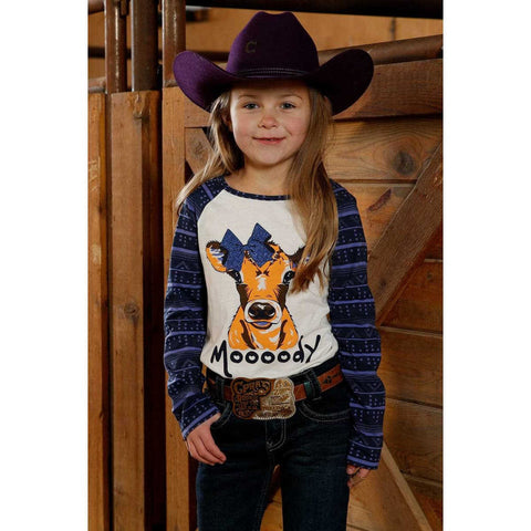 Cruel Girl Mooody Cream Long Sleeve T-shirt #CTK3550009